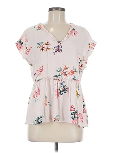 Pre-owned Dr2 Short Sleeve Blouse In White