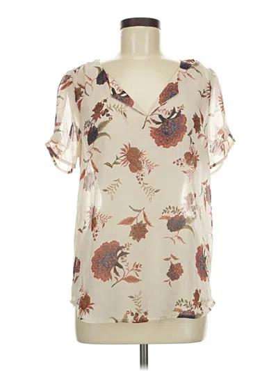 Pre-owned Dr2 Short Sleeve Blouse In White