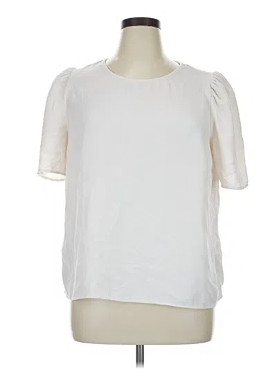 Pre-owned Dr2 Short Sleeve Blouse In White