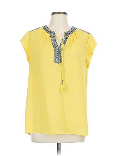 Pre-owned Dr2 Short Sleeve Blouse In Yellow