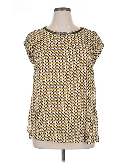 Pre-owned Dr2 Short Sleeve Blouse In Yellow