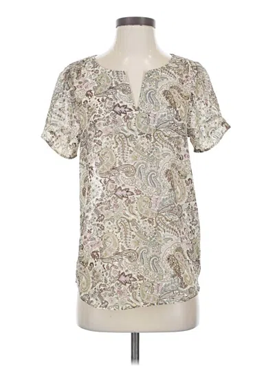 Pre-owned Dr2 Short Sleeve Henley Shirt In White