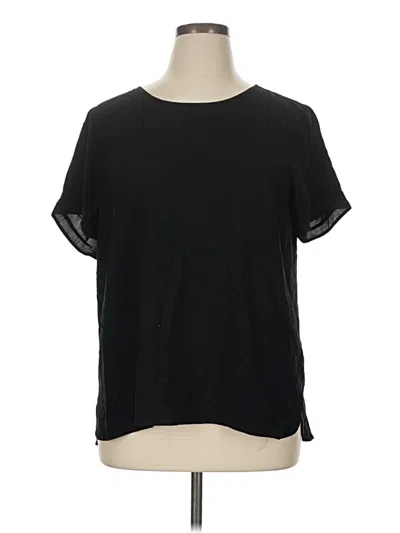 Pre-owned Dr2 Short Sleeve Top Black Crew Neck Tops
