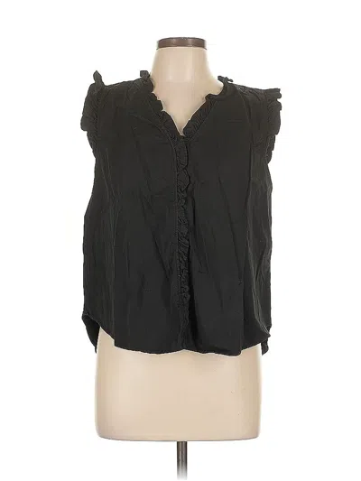 Pre-owned Dr2 Sleeveless Blouse In Black