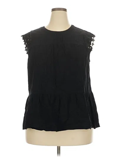 Pre-owned Dr2 Sleeveless Blouse In Black