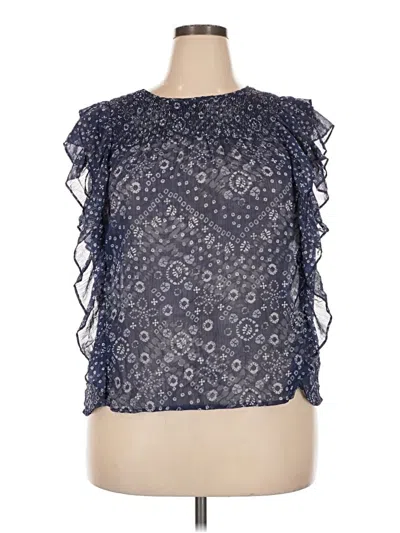 Pre-owned Dr2 Sleeveless Blouse In Blue