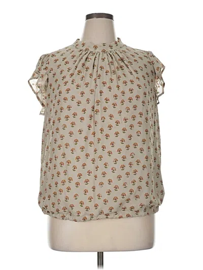 Pre-owned Dr2 Sleeveless Blouse In Brown