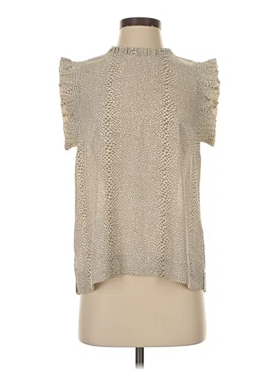 Pre-owned Dr2 Sleeveless Blouse In Brown