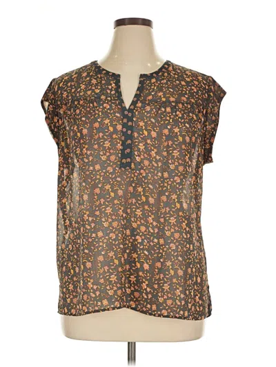 Pre-owned Dr2 Sleeveless Blouse In Brown
