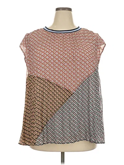 Pre-owned Dr2 Sleeveless Blouse In Brown