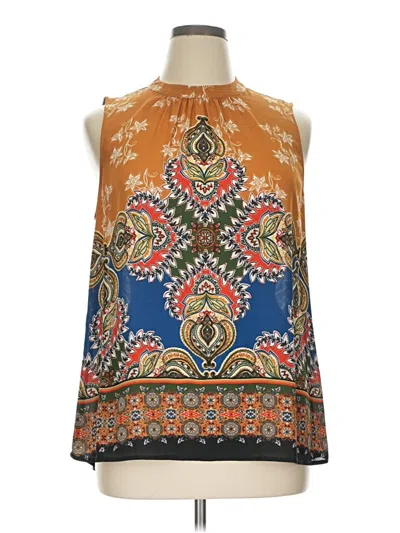 Pre-owned Dr2 Sleeveless Blouse In Brown