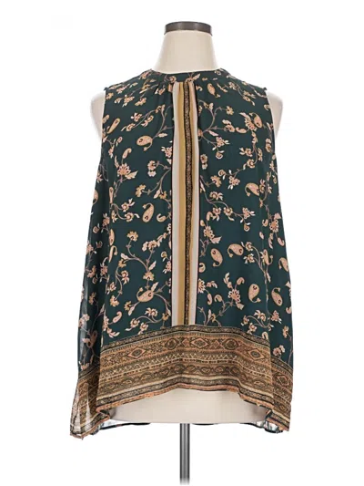 Pre-owned Dr2 Sleeveless Blouse In Green