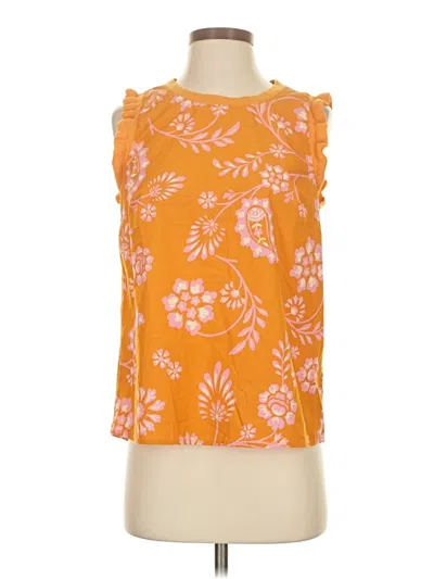 Pre-owned Dr2 Sleeveless Blouse In Orange