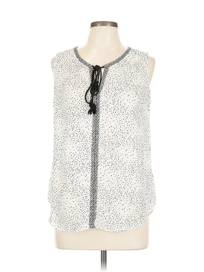 Pre-owned Dr2 Sleeveless Blouse In White