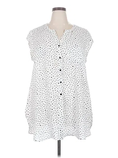 Pre-owned Dr2 Sleeveless Blouse In White