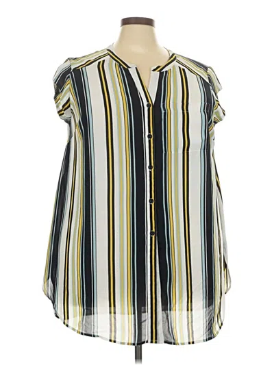 Pre-owned Dr2 Sleeveless Blouse In Yellow