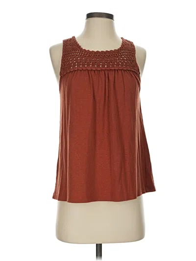 Pre-owned Dr2 Tank Top Brown Halter Neckline Tops