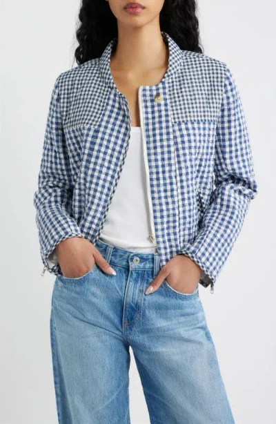 Dra Carlos Quilted Jacket In Blue