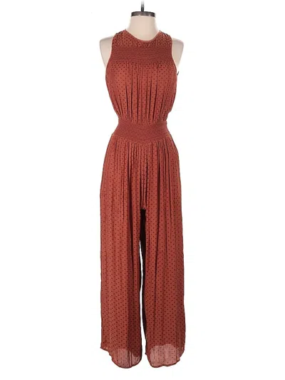 Pre-owned Dra Jumpsuit In Brown
