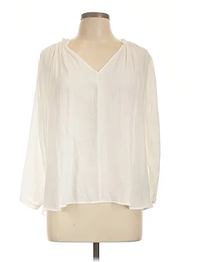 Pre-owned Dra Los Angeles 3/4 Sleeve Blouse In Ivory