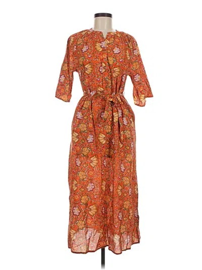 Pre-owned Dra Los Angeles Casual Dress In Orange