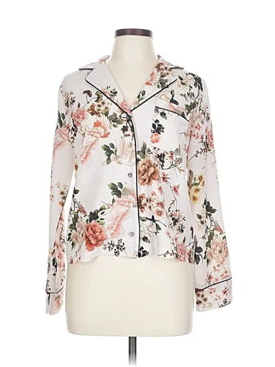 Pre-owned Dra Los Angeles Long Sleeve Blouse In Pink