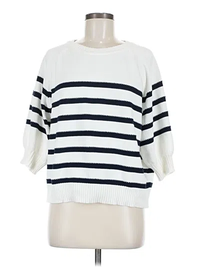 Pre-owned Dra Los Angeles Pullover Sweater In White