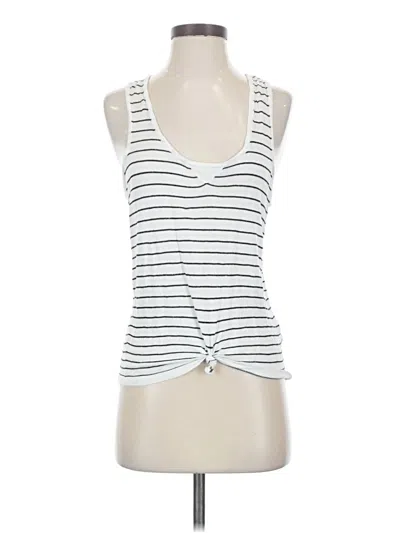 Pre-owned Dra Tank Top White Plunge Neckline Tops