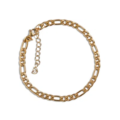 Drae Collection Women's Figaro Anklet Gold In Yellow
