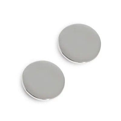 Drae Collection Women's Full Circle Studs Silver