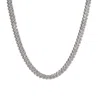 Drae Collection Women's Grey Thin Havana Necklace Silver In Gray
