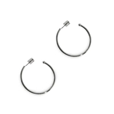 Drae Collection Women's Hazel Hoops Small Silver