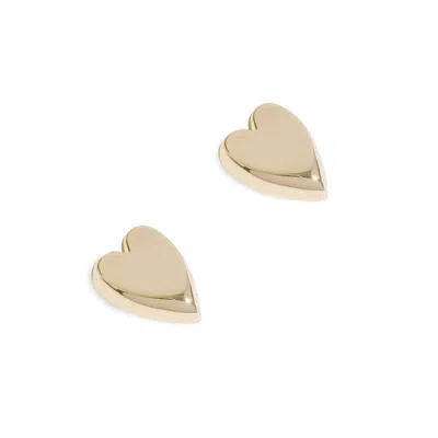 Drae Collection Women's Heart Studs Gold