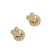 Drae Collection Women's Knot Earrings Gold In Gold