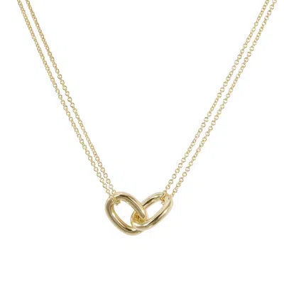 Drae Collection Women's Oval Link Bare Pendant Gold