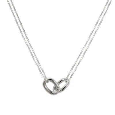 Drae Collection Women's Oval Link Bare Pendant Silver