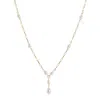 Drae Collection Women's Paperclips & Pearls Necklace Gold In Gold