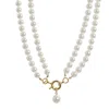 Drae Collection Women's Renaissance Pearls Choker Gold In Gold