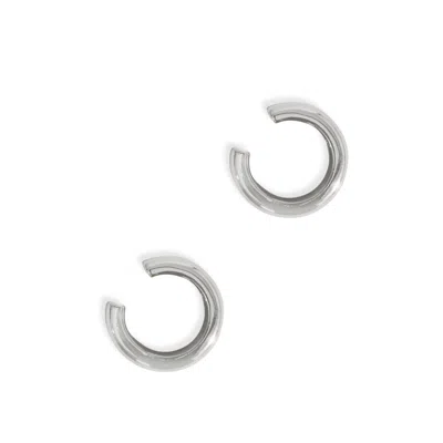 Drae Collection Women's Sparkless Earring Cuff Silver