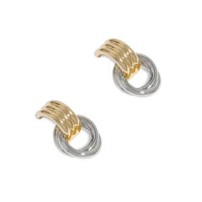Drae Collection Women's Twist Studs Mix Metal In Multi