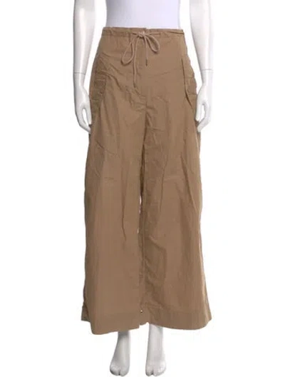 Pre-owned Drae Nylon Wide Leg Pants In Neutral