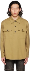 Drae Ssense Exclusive Beige Patch Pocket Polo In Beige