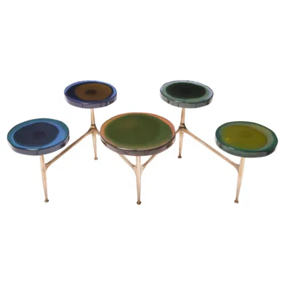 Pre-owned Draga & Aurel 5 Tops Agatha Coffee Table By  In Gold
