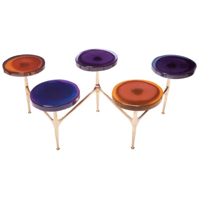 Pre-owned Draga & Aurel Agatha Coffee Table, 5 By  Resin And Bronze, 21st Century In Gold