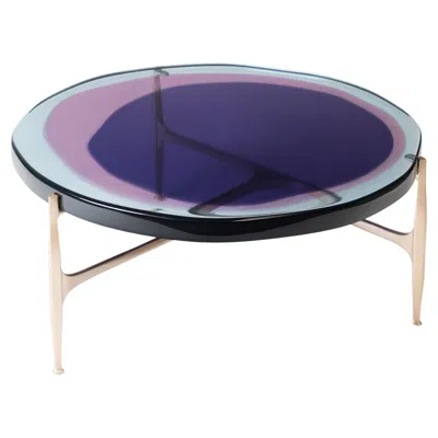 Pre-owned Draga & Aurel Agatha Coffee Table Large By  Resin And Bronze, 21st Century In Gold