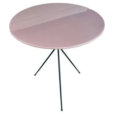 Pre-owned Draga & Aurel Baxter Liquid Coffee Table By , Resin Rose 50cm Diameter In Red