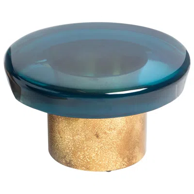 Pre-owned Draga & Aurel Jade Coffee Table Low By  Resin And Brass, 21st Century In Green