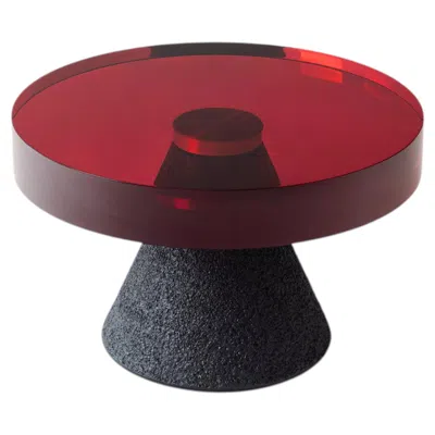 Pre-owned Draga & Aurel Lava Coffee Table Big By  Resin And Concrete, 21st Century In Red