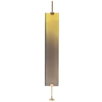 Pre-owned Draga & Aurel Reverso Separè Dusty Yellow By Draga&aurel Resin And Brass, 21st Century