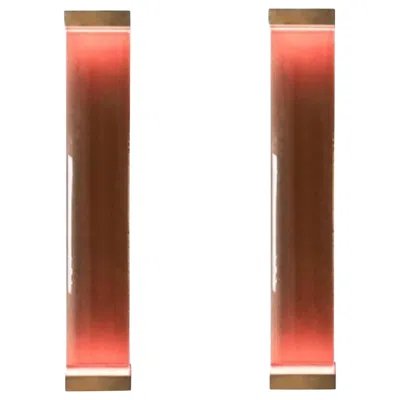 Pre-owned Draga & Aurel Set Of 2 Jud Wall Lamps By  In Brown